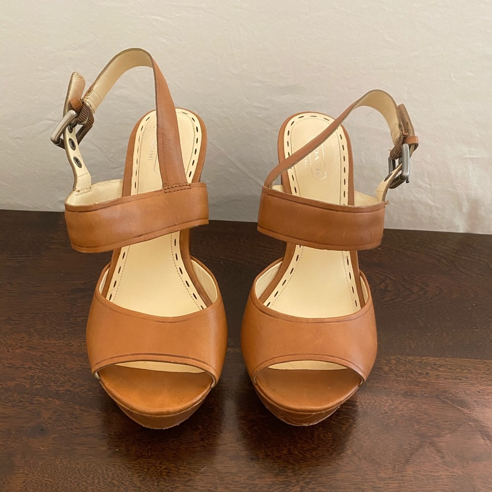 Coach Joanna Vegan Leather Wedge | Size 9
